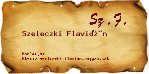 Szeleczki Flavián névjegykártya